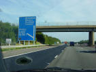 Overhead Motorway Sign