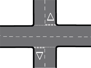 Straight Ahead at Crossroads